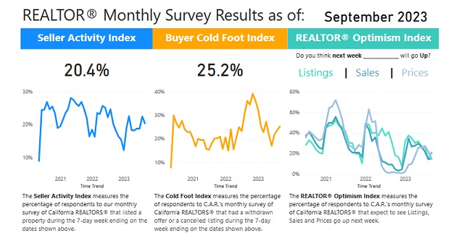 Realtor Survey for June 2023. Screenshot courtesy of California Association of Realtors.
